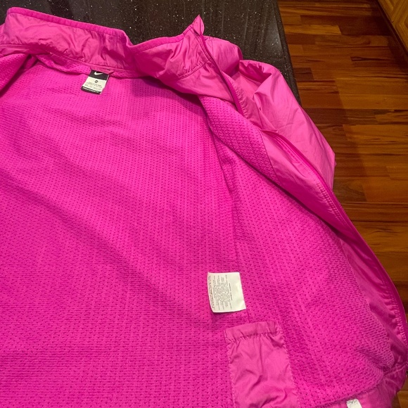 Nike Dri Fit Full Zip Jacket Women's Size XS Cerise Pink Mesh Lining - Picture 3 of 11